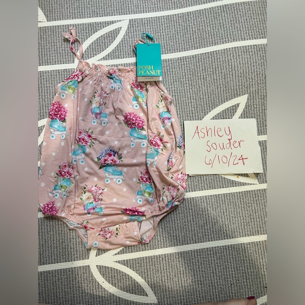 Posh peanut bubble romper